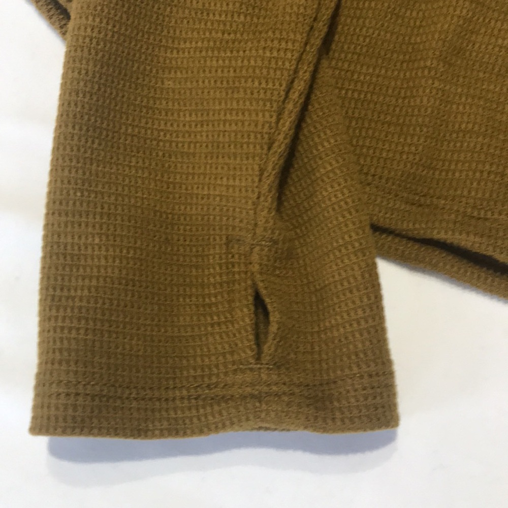 House of Harlow 1960 Waffle Knit Sweater Top Bronze Olive - Picture 4 of 9
